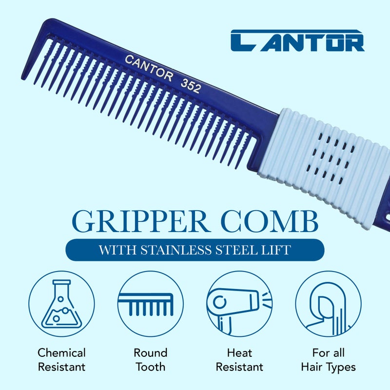 Cantor Lift Teasing Comb and Hair Pick 2 Pack, Stainless Steel Lifts - Anti Static Comb For All Hair Types - Image 3